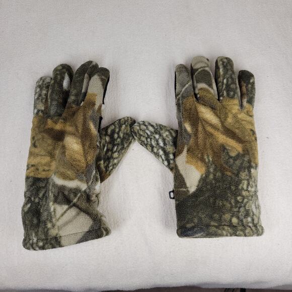 Outfitters Ridge Gloves Camo Green Woodlands Gorpcore Cold Warm Hunter Hunting - Picture 7 of 11